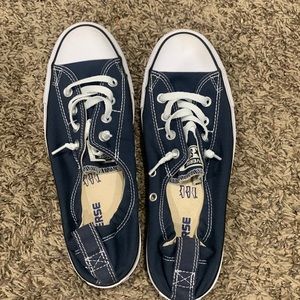 Blue slip on Converse